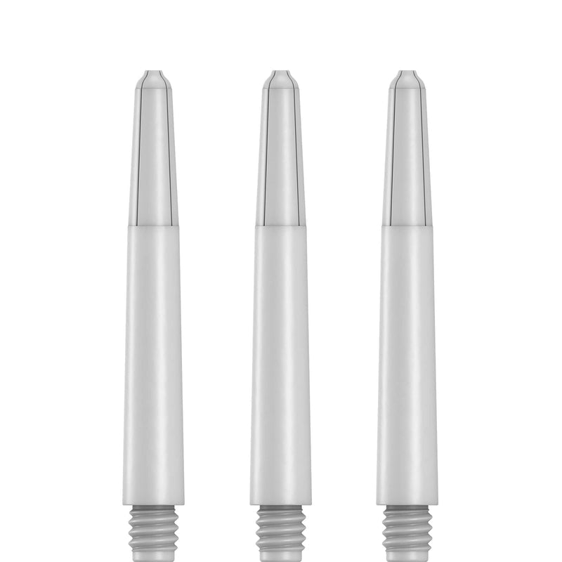 DESIGNA NYLON SHAFTS - DURABLE DART STEMS - PURE WHITE