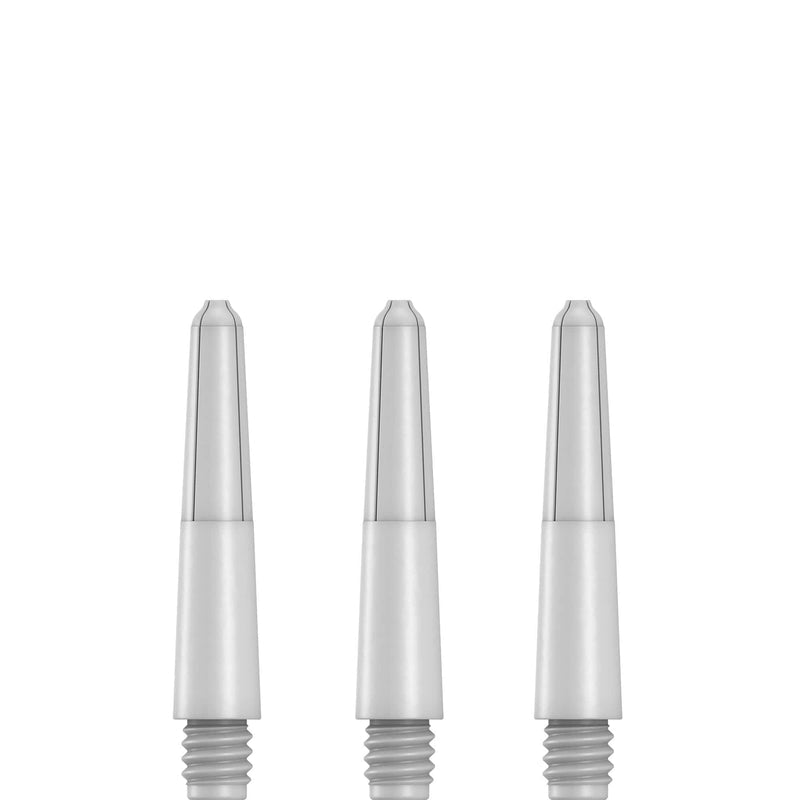 DESIGNA NYLON SHAFTS - DURABLE DART STEMS - PURE WHITE