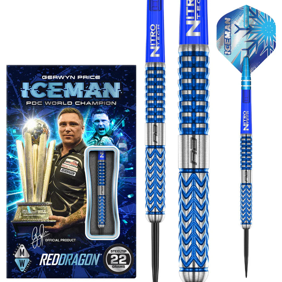 Red Dragon Darts - Gerwyn Price Glacier - 90% Tungsten