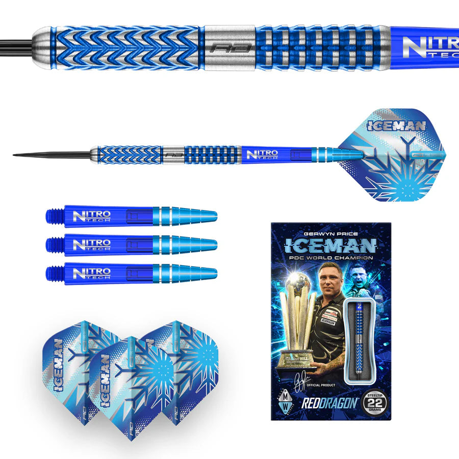 Red Dragon Darts - Gerwyn Price Glacier - 90% Tungsten