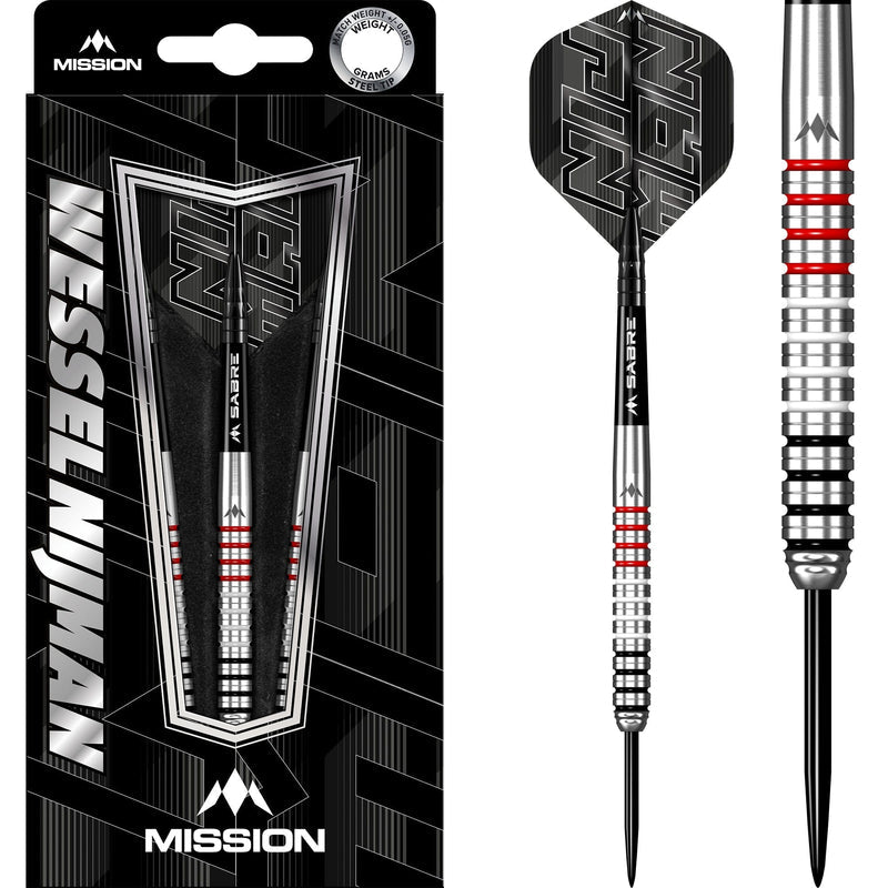 MISSION WESSEL NIJMAN DARTS - STEEL TIP - 95% - NATURAL