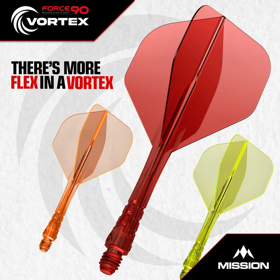 Mission Darts - Misson Force 90 Vortex No2 - Moulded Flight and Stem