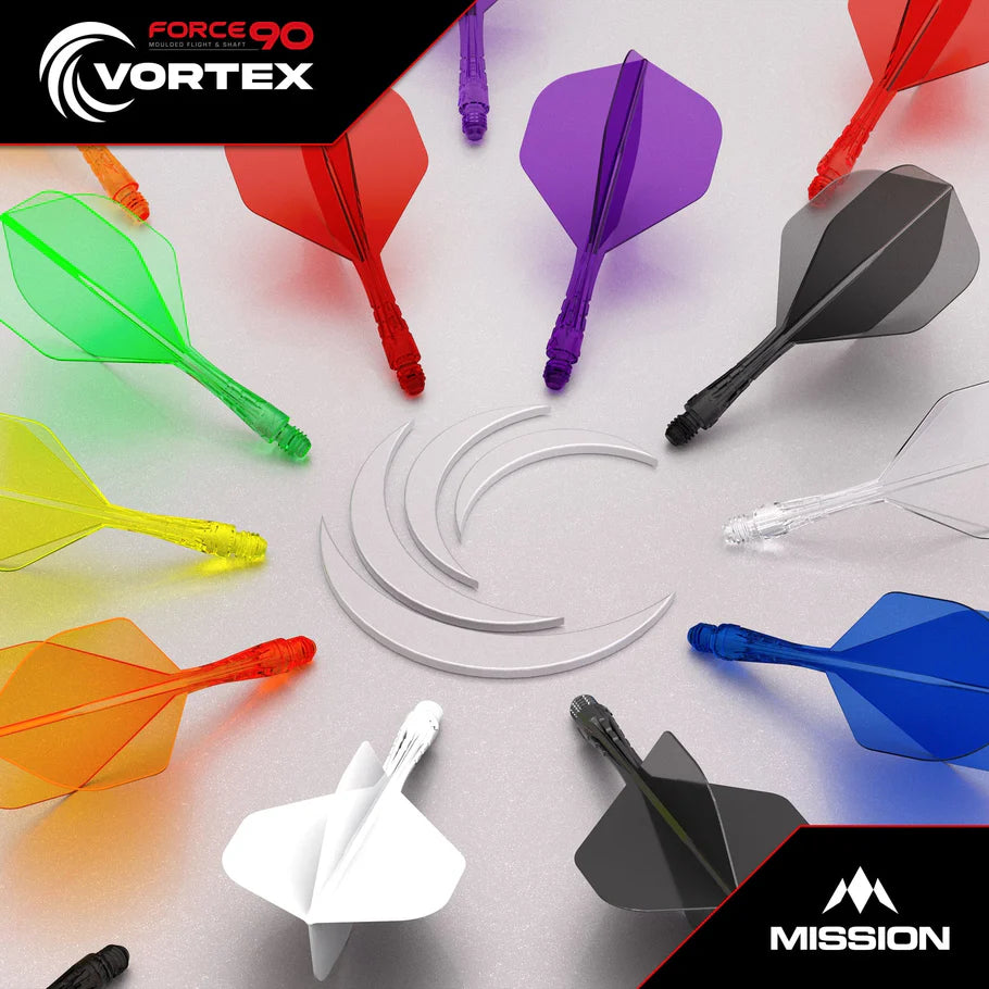 MIssion Darts - Mission Force 90 Vortex No6 - Moulded Flights