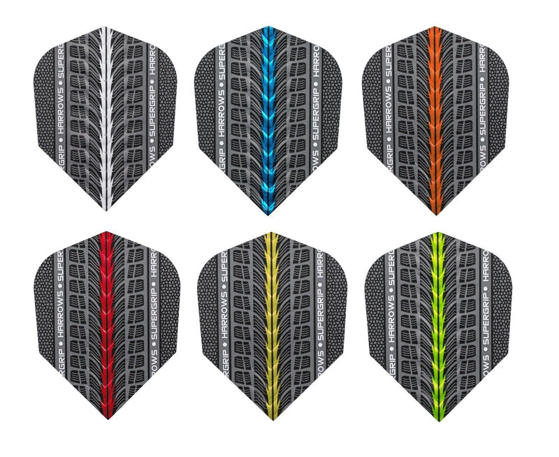 HARROWS SUPERGRIP DART FLIGHTS - 100 MICRON - STD