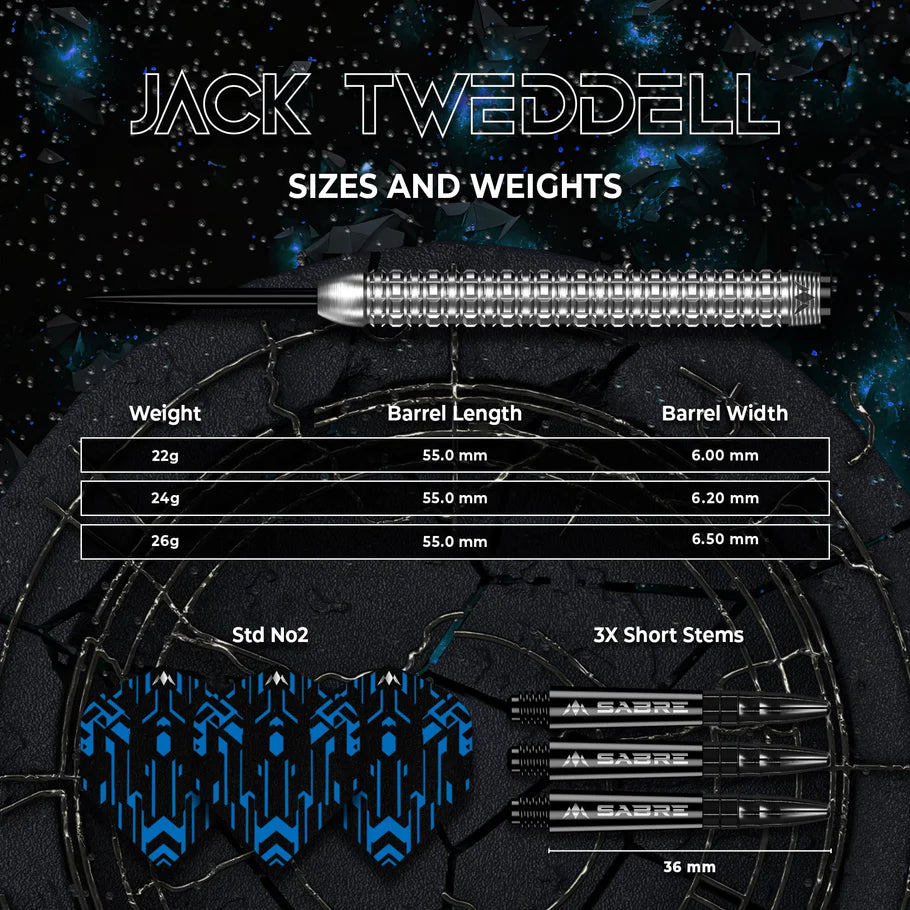 Mission Darts - Jack Tweddell 95% Tunsgten